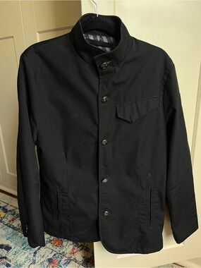 Volcom 'Gent' Cadet Style Button Front Jacket with Anchor Detail medium